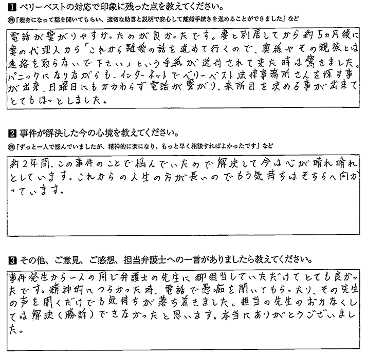 日曜ににもかかわらず電話が繋がり、来所日を決める事が出来てとてもほっとした。